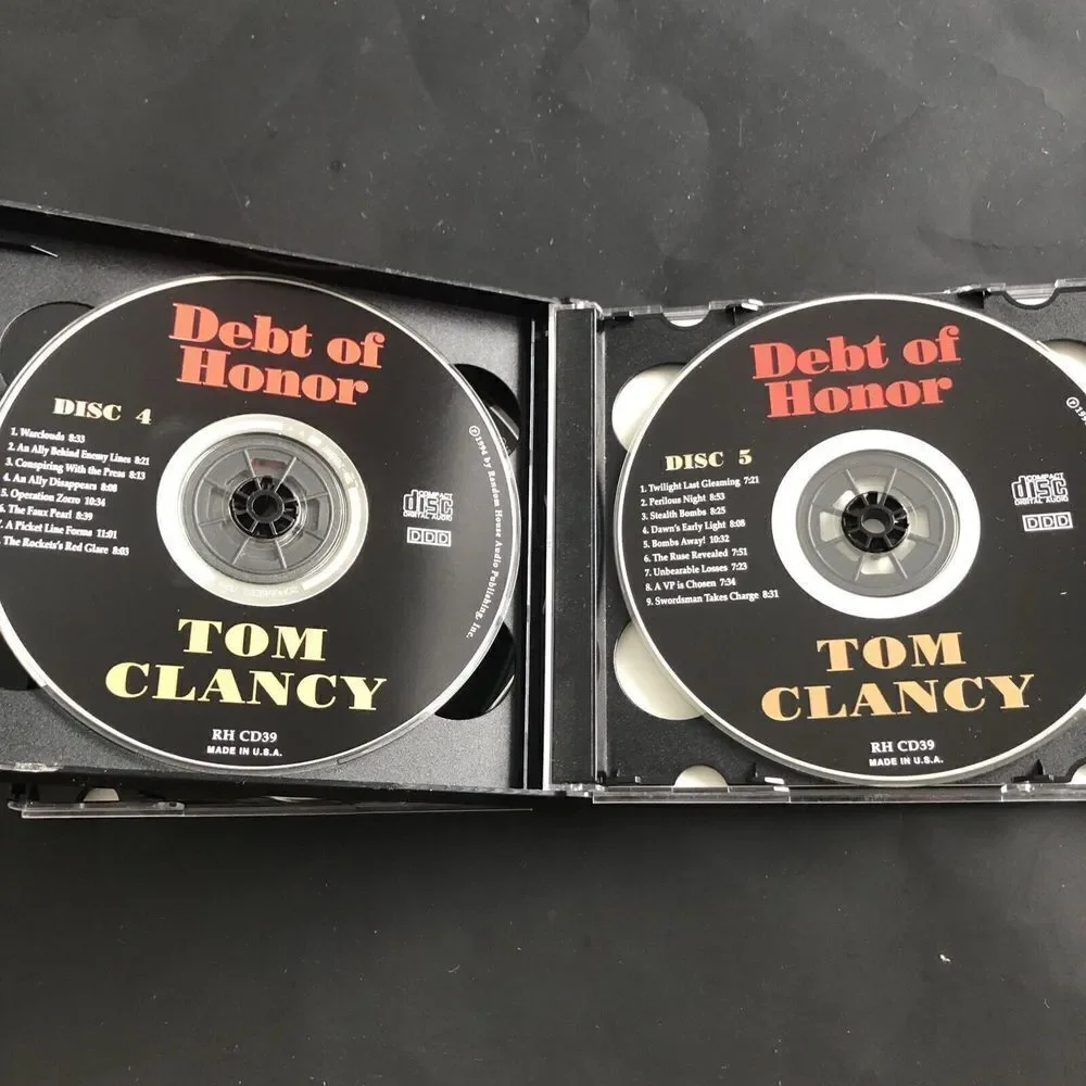 Tom Clancy, Debt of Honor, A Jack Ryan Novel, AUDIO BOOK, 5 CDs